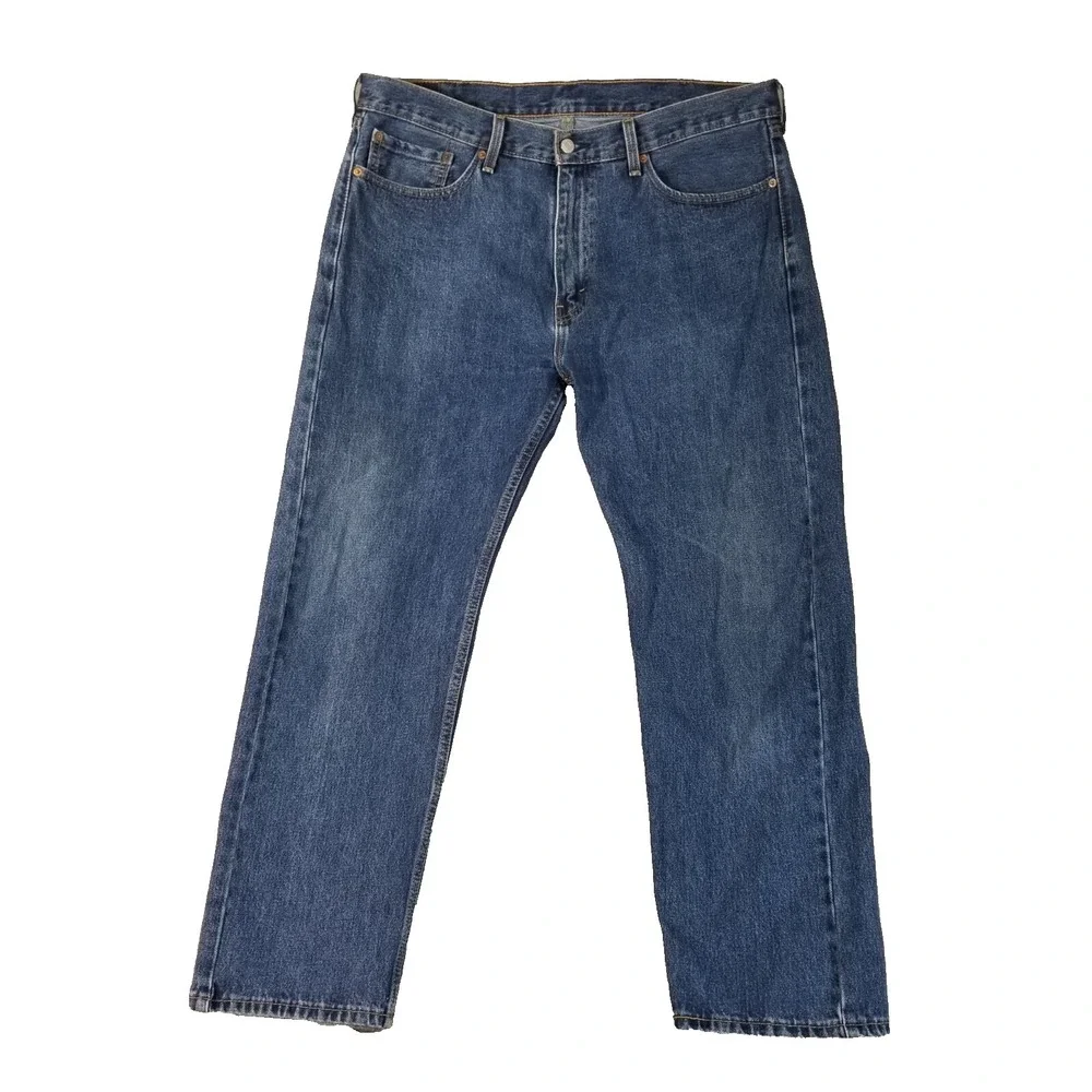 Levi's 505 jeans‎ men's 38x30 regular fit straight blue denim pants retro